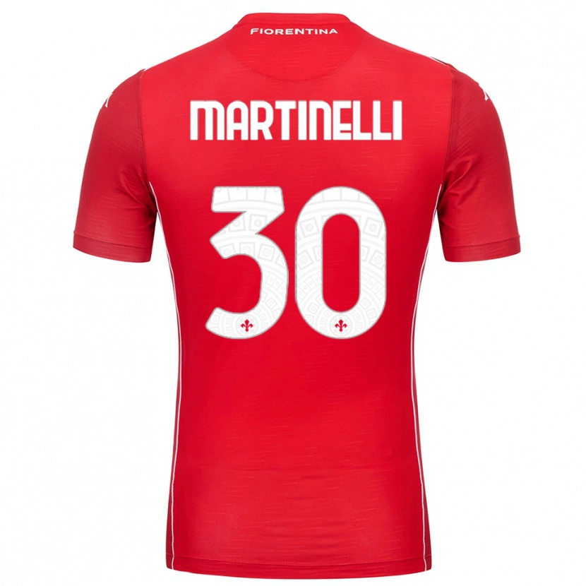 Danxen Femme Tommaso Martinelli #30 Maillot de Gardien Rouge Blanc 2025/26 T-shirt