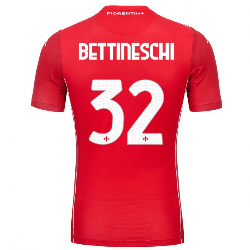 Danxen Femme Giorgia Bettineschi #32 Maillot de Gardien Rouge Blanc 2025/26 T-shirt