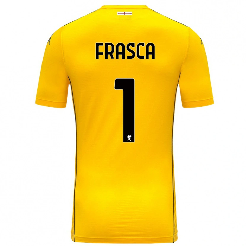 Danxen Femme Andrea Frasca #1 Maillot de Gardien Jaune Foncé Noir 2025/26 T-shirt