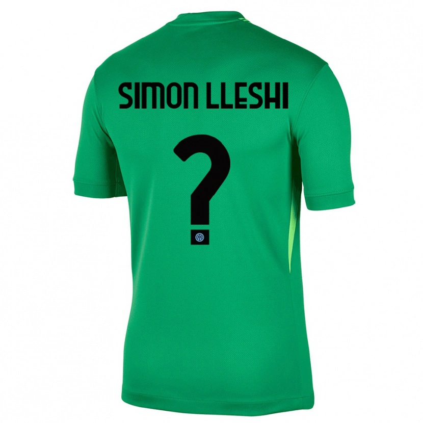 Danxen Femme Simon Lleshi #0 Maillot de Gardien Vert Clair Noir 2025/26 T-shirt