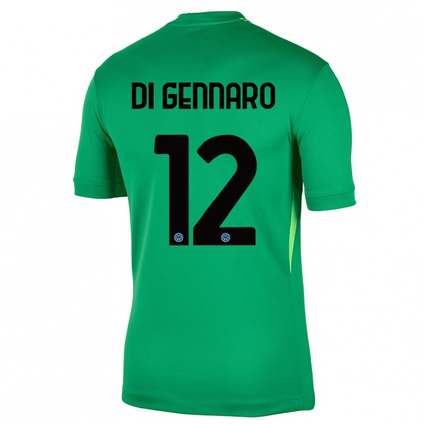 Danxen Femme Raffaele Di Gennaro #12 Maillot de Gardien Vert Clair Noir 2025/26 T-shirt