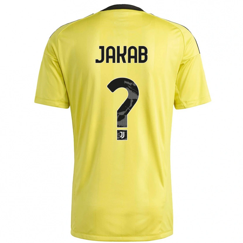 Danxen Femme Mátyás Jakab #0 Maillot de Gardien Blanc Jaune 2025/26 T-shirt