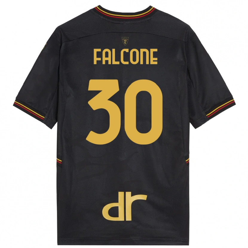 Danxen Femme Wladimiro Falcone #30 Maillot de Gardien Noir Marron 2025/26 T-shirt