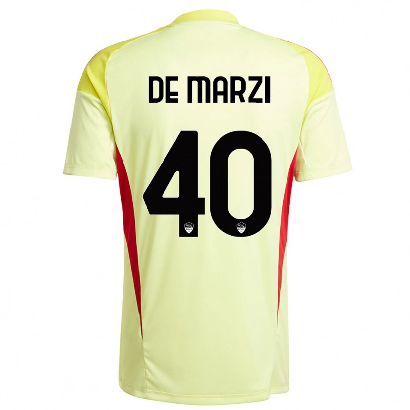 Danxen Femme Giorgio De Marzi #40 Maillot de Gardien Jaune Clair Orange 2025/26 T-shirt