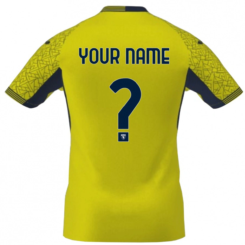 Danxen Femme Torino FC Maillot de Gardien Jaune Noir 2025/26 T-shirt