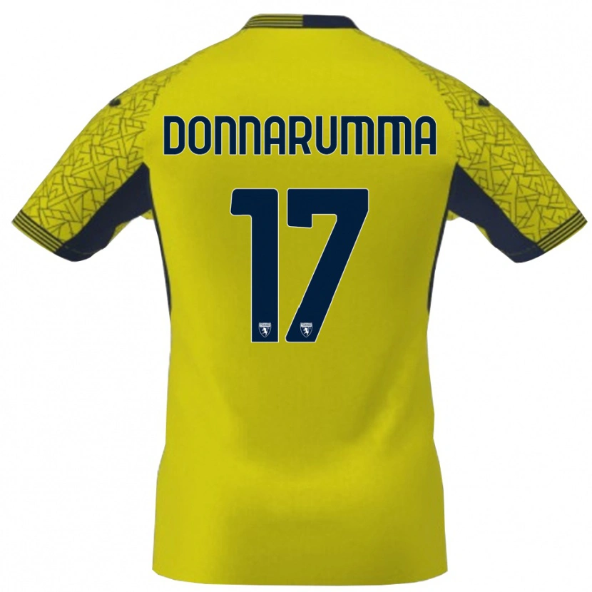Danxen Femme Antonio Donnarumma #17 Maillot de Gardien Jaune Noir 2025/26 T-shirt