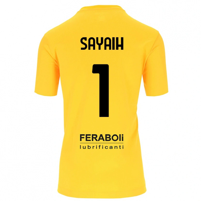 Danxen Femme Ilyas Sayaih #1 Maillot de Gardien Jaune Noir 2025/26 T-shirt