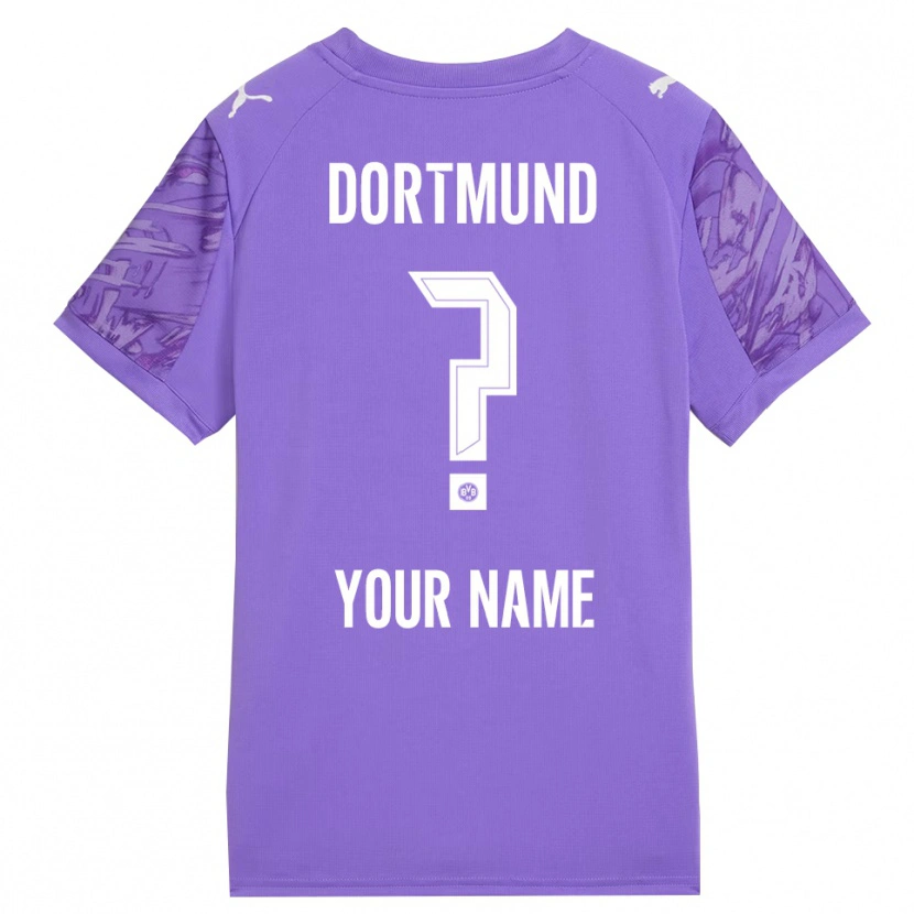 Danxen Femme Borussia Dortmund Maillot de Gardien Blanc Lilas 2025/26 T-shirt