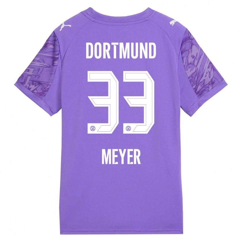 Danxen Femme Alexander Meyer #33 Maillot de Gardien Blanc Lilas 2025/26 T-shirt