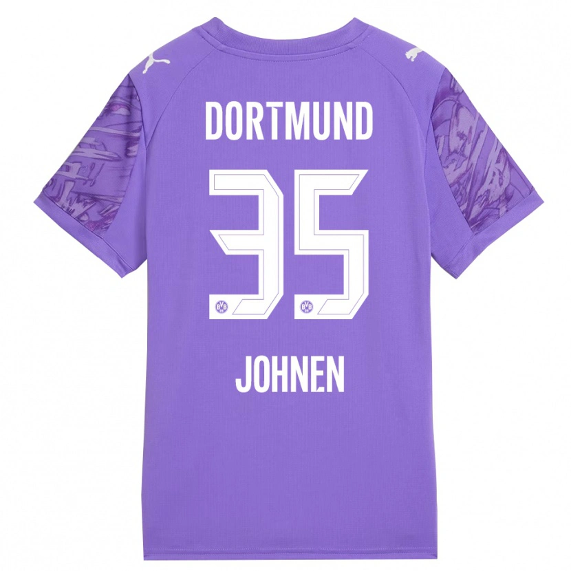 Danxen Femme Marcel Johnen #35 Maillot de Gardien Blanc Lilas 2025/26 T-shirt