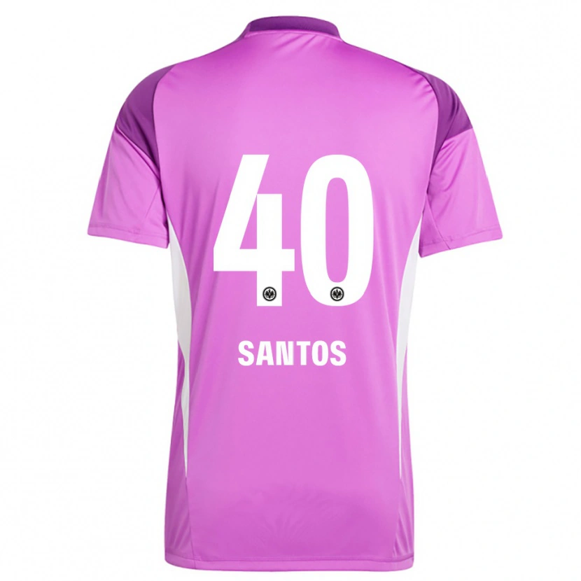 Danxen Femme Kauã Santos #40 Maillot de Gardien Blanc Lilas 2025/26 T-shirt