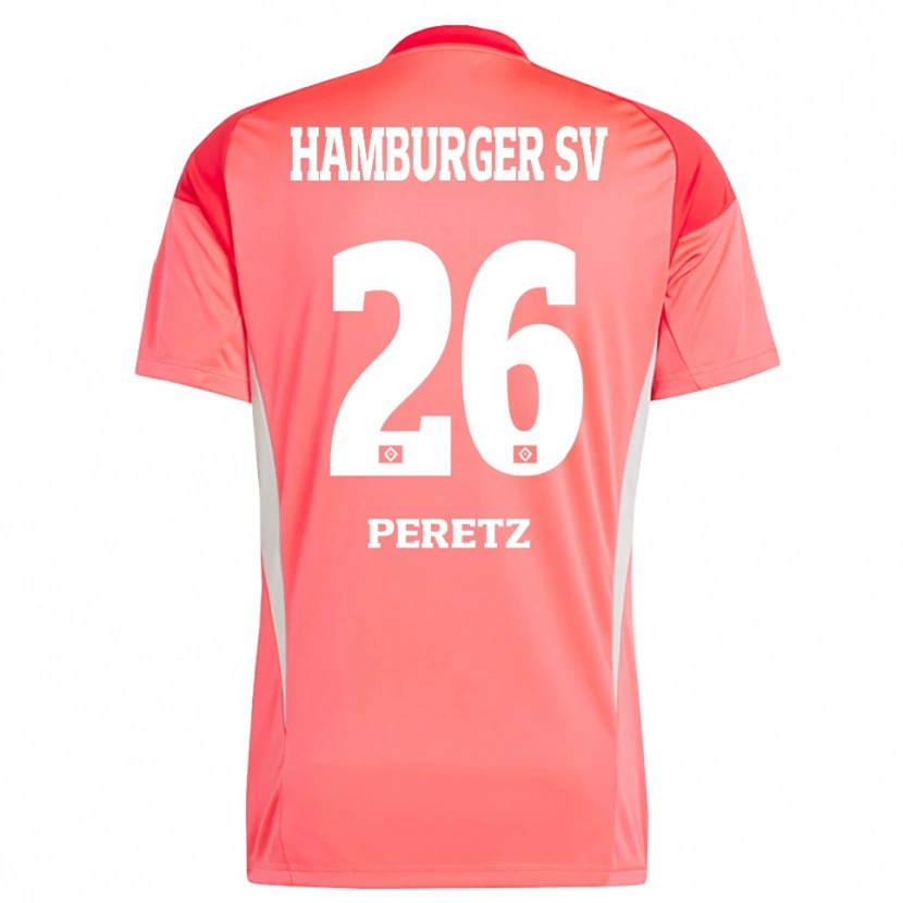 Danxen Femme Daniel Peretz #26 Maillot de Gardien Orange Rouge 2025/26 T-shirt