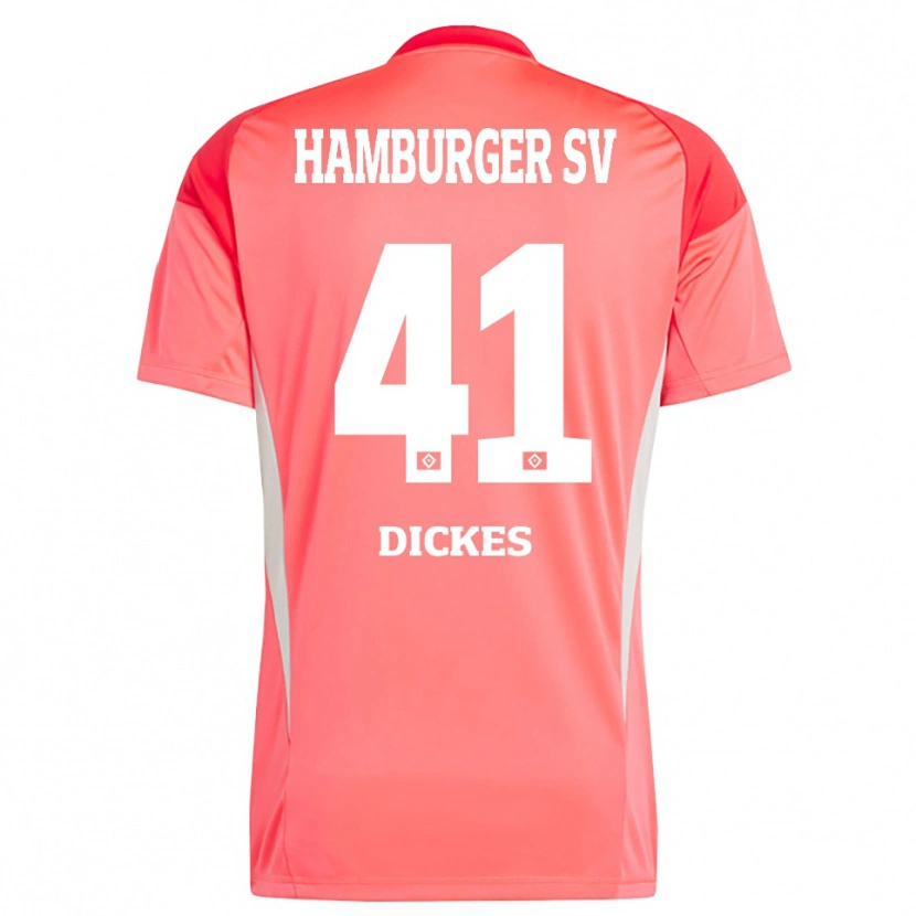 Danxen Femme Fernando Dickes #41 Maillot de Gardien Orange Rouge 2025/26 T-shirt