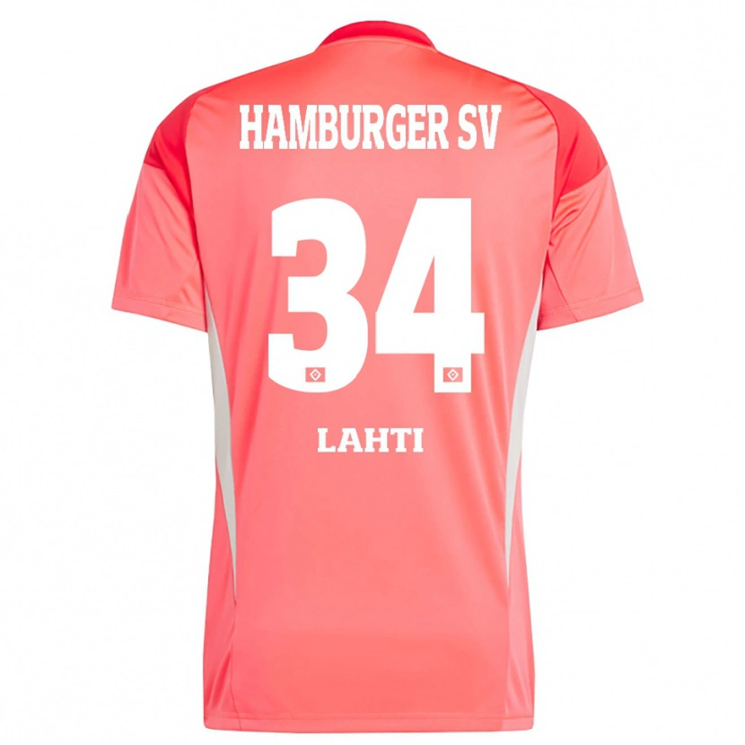 Danxen Femme Elias Lahti #34 Maillot de Gardien Orange Rouge 2025/26 T-shirt
