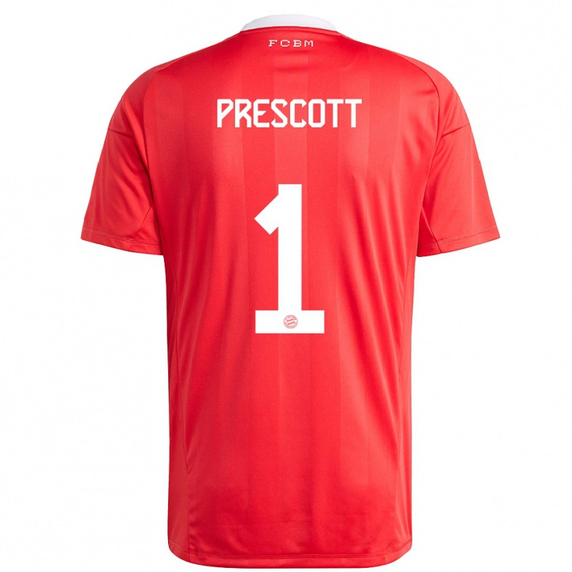 Danxen Femme Leonard Prescott #1 Maillot de Gardien Rouge Blanc 2025/26 T-shirt