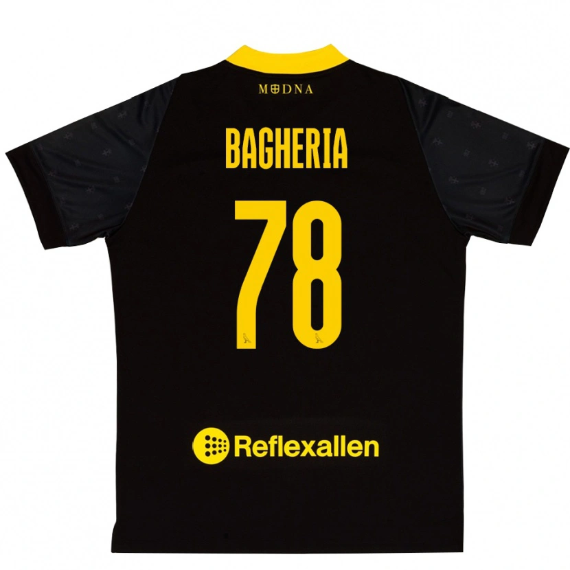 Danxen Femme Fabrizio Bagheria #78 Maillot de Gardien Noir Jaune 2025/26 T-shirt