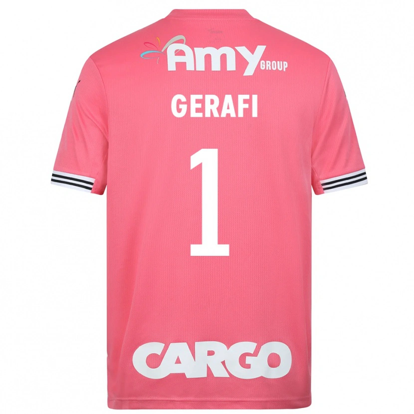 Danxen Femme Yoav Gerafi #1 Maillot de Gardien Blanc Rose 2025/26 T-shirt