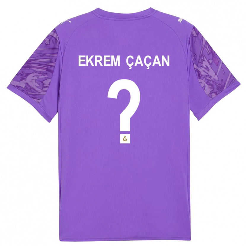 Danxen Femme Yağız Ekrem Çaçan #0 Maillot de Gardien Blanc Violet 2025/26 T-shirt