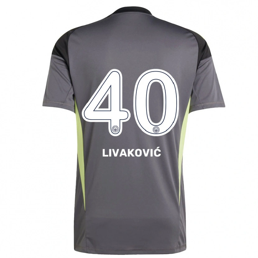 Danxen Femme Dominik Livakovic #40 Maillot de Gardien Gris Anthracite Noir 2025/26 T-shirt