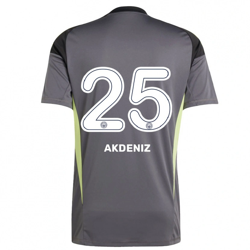 Danxen Femme Zeynep Akdeniz #25 Maillot de Gardien Gris Anthracite Noir 2025/26 T-shirt