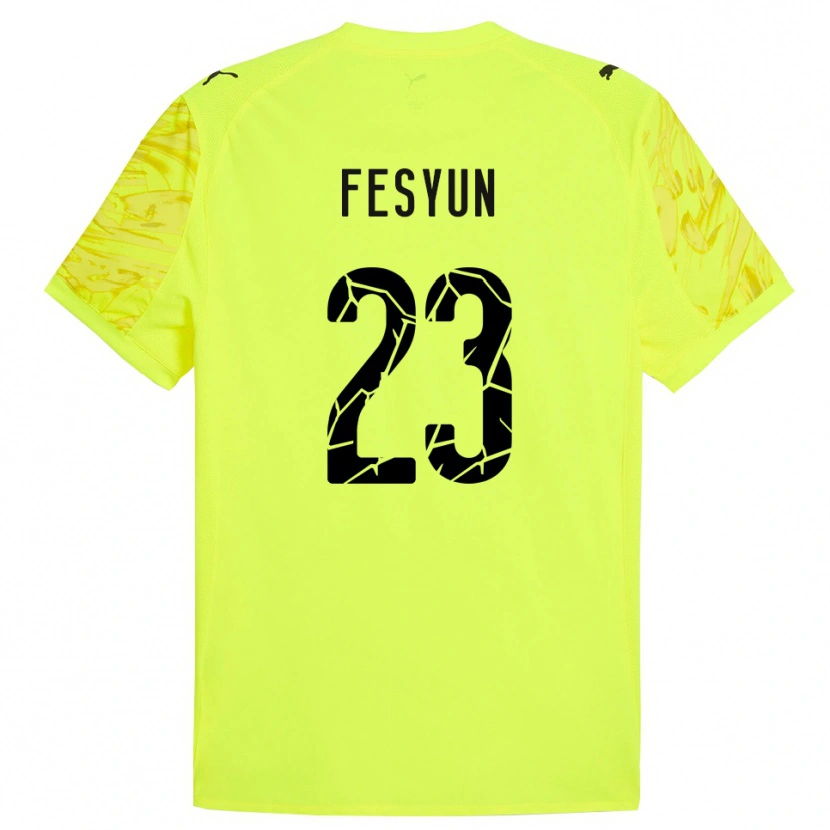 Danxen Femme Kiril Fesyun #23 Maillot de Gardien Vert Jaune 2025/26 T-shirt