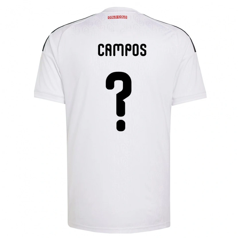 Danxen Enfant Maillot Víctor Campos #0 Blanc Noir Tenues Domicile 2026/27 T-Shirt