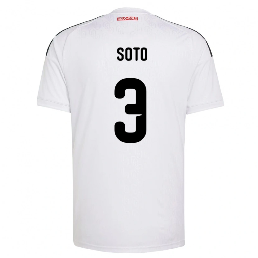 Danxen Enfant Maillot Rocío Soto #3 Blanc Noir Tenues Domicile 2026/27 T-Shirt