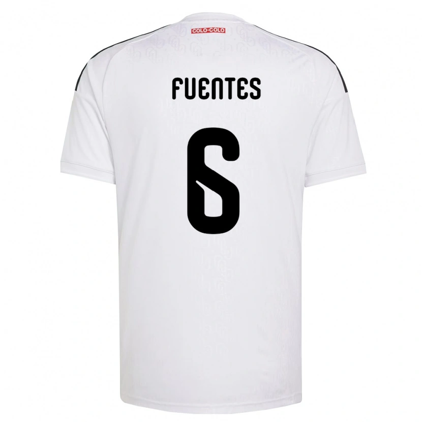 Danxen Enfant Maillot César Fuentes #6 Blanc Noir Tenues Domicile 2026/27 T-Shirt