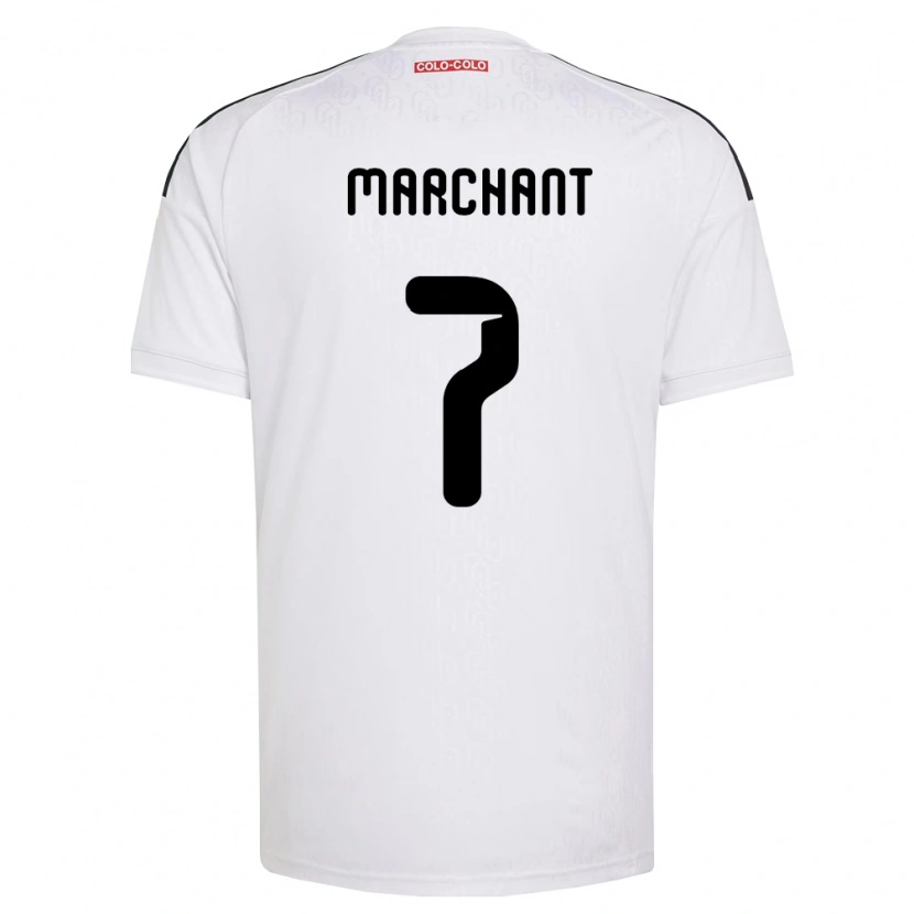 Danxen Enfant Maillot Francisco Marchant #7 Blanc Noir Tenues Domicile 2026/27 T-Shirt