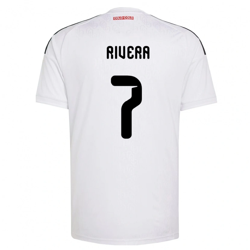 Danxen Enfant Maillot Francisco Rivera #7 Blanc Noir Tenues Domicile 2026/27 T-Shirt