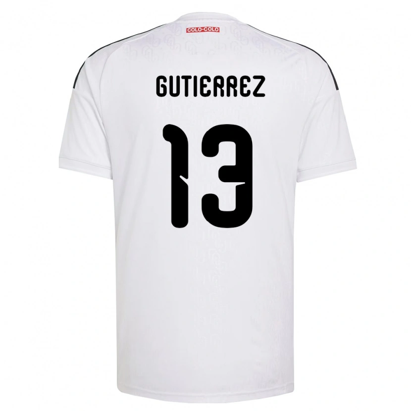 Danxen Enfant Maillot Bruno Gutiérrez #13 Blanc Noir Tenues Domicile 2026/27 T-Shirt