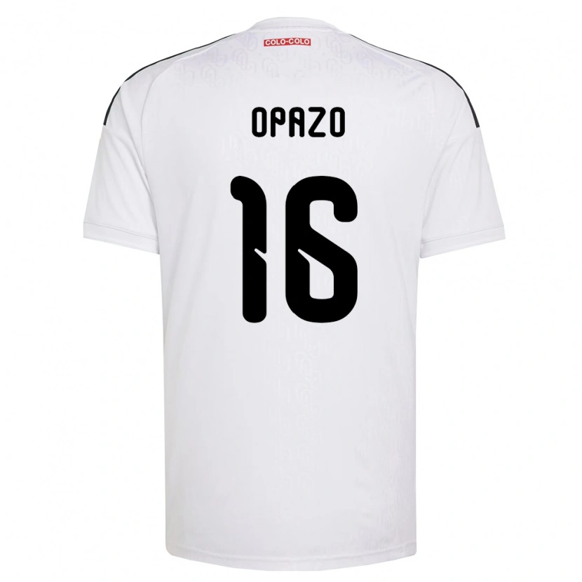 Danxen Enfant Maillot Óscar Opazo #16 Blanc Noir Tenues Domicile 2026/27 T-Shirt