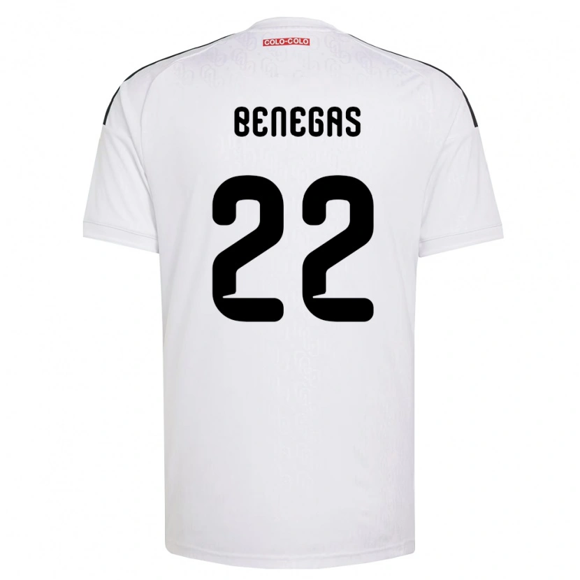 Danxen Enfant Maillot Leandro Benegas #22 Blanc Noir Tenues Domicile 2026/27 T-Shirt