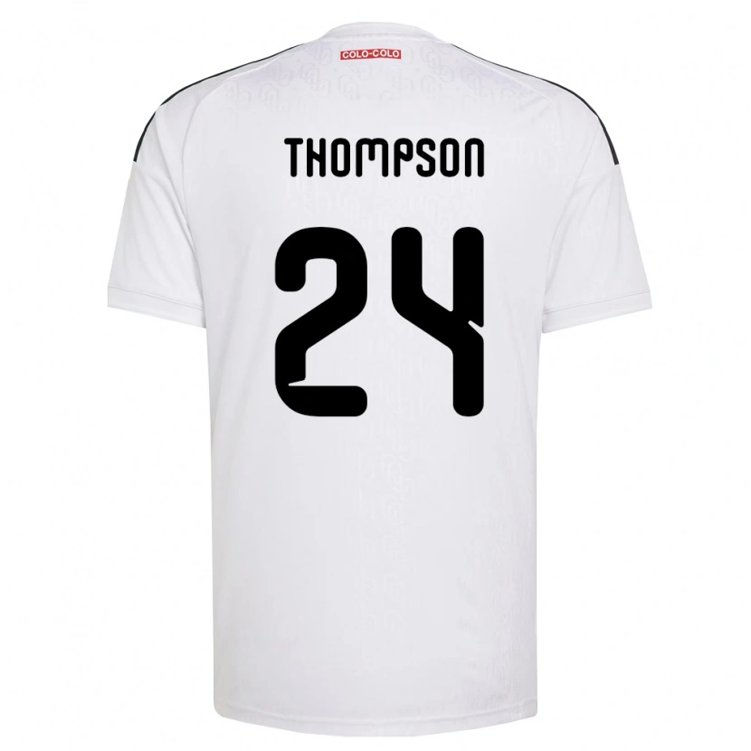 Danxen Enfant Maillot Jordhy Thompson #24 Blanc Noir Tenues Domicile 2026/27 T-Shirt