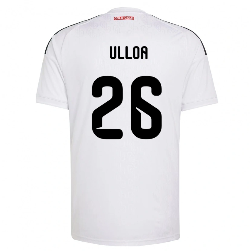 Danxen Enfant Maillot Diego Ulloa #26 Blanc Noir Tenues Domicile 2026/27 T-Shirt