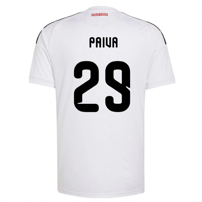 Danxen Enfant Maillot Guillermo Paiva #29 Blanc Noir Tenues Domicile 2026/27 T-Shirt