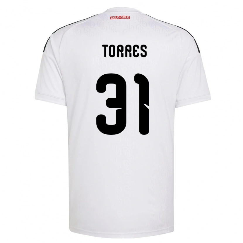 Danxen Enfant Maillot Bruno Torres #31 Blanc Noir Tenues Domicile 2026/27 T-Shirt