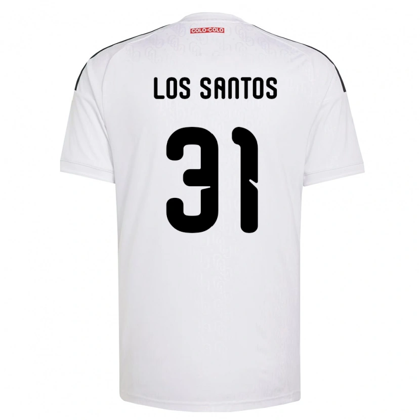 Danxen Enfant Maillot Matías De Los Santos #31 Blanc Noir Tenues Domicile 2026/27 T-Shirt