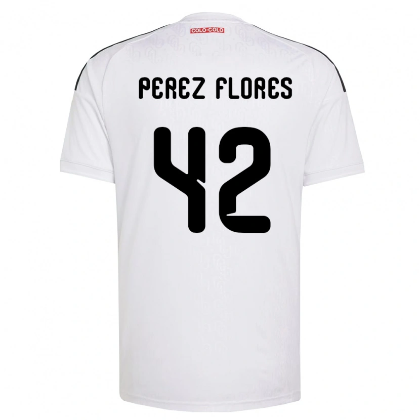 Danxen Enfant Maillot Benjamín Pérez #42 Blanc Noir Tenues Domicile 2026/27 T-Shirt