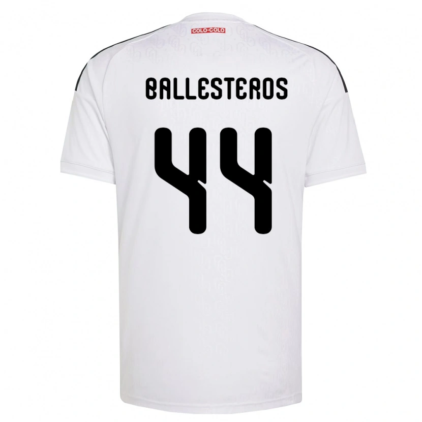 Danxen Enfant Maillot Martín Ballesteros #44 Blanc Noir Tenues Domicile 2026/27 T-Shirt