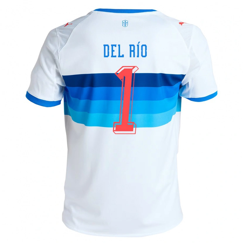 Danxen Enfant Maillot Cristóbal Del Río #1 Blanc Bleu Ciel Tenues Domicile 2026/27 T-Shirt
