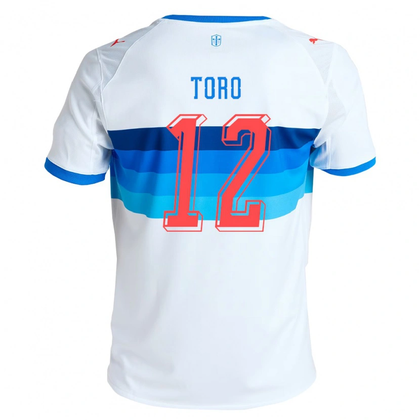 Danxen Enfant Maillot Ian Toro #12 Blanc Bleu Ciel Tenues Domicile 2026/27 T-Shirt