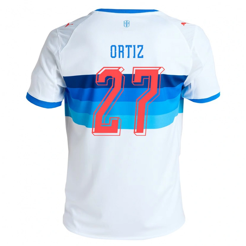 Danxen Enfant Maillot Jorge Ortiz #27 Blanc Bleu Ciel Tenues Domicile 2026/27 T-Shirt