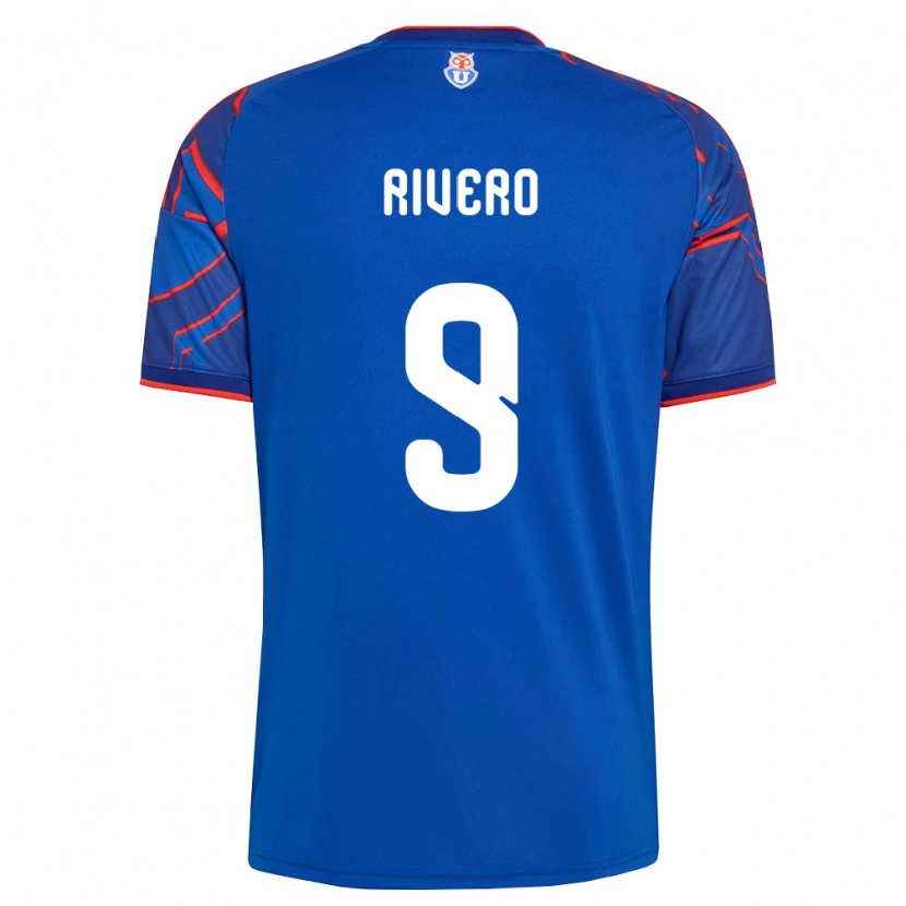 Danxen Enfant Maillot Octavio Rivero #9 Bleu Royal Rouge Tenues Domicile 2026/27 T-Shirt