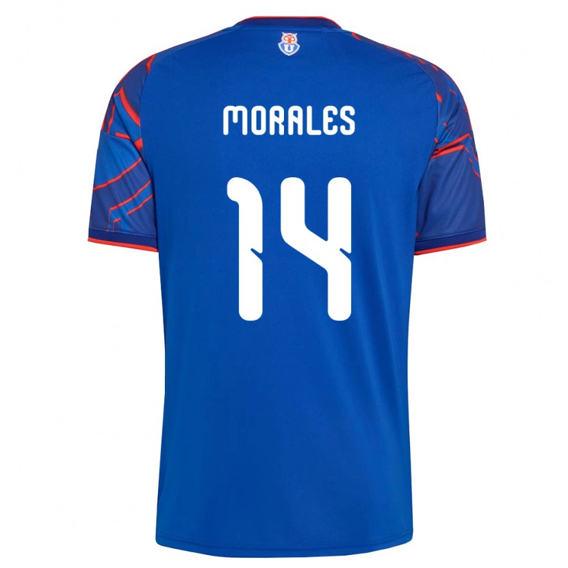 Danxen Enfant Maillot Marcelo Morales #14 Bleu Royal Rouge Tenues Domicile 2026/27 T-Shirt