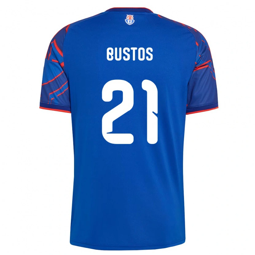 Danxen Enfant Maillot Melissa Bustos #21 Bleu Royal Rouge Tenues Domicile 2026/27 T-Shirt