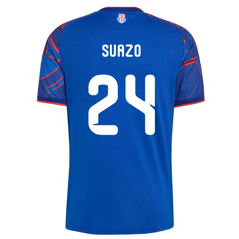 Danxen Enfant Maillot Arantza Suazo #24 Bleu Royal Rouge Tenues Domicile 2026/27 T-Shirt