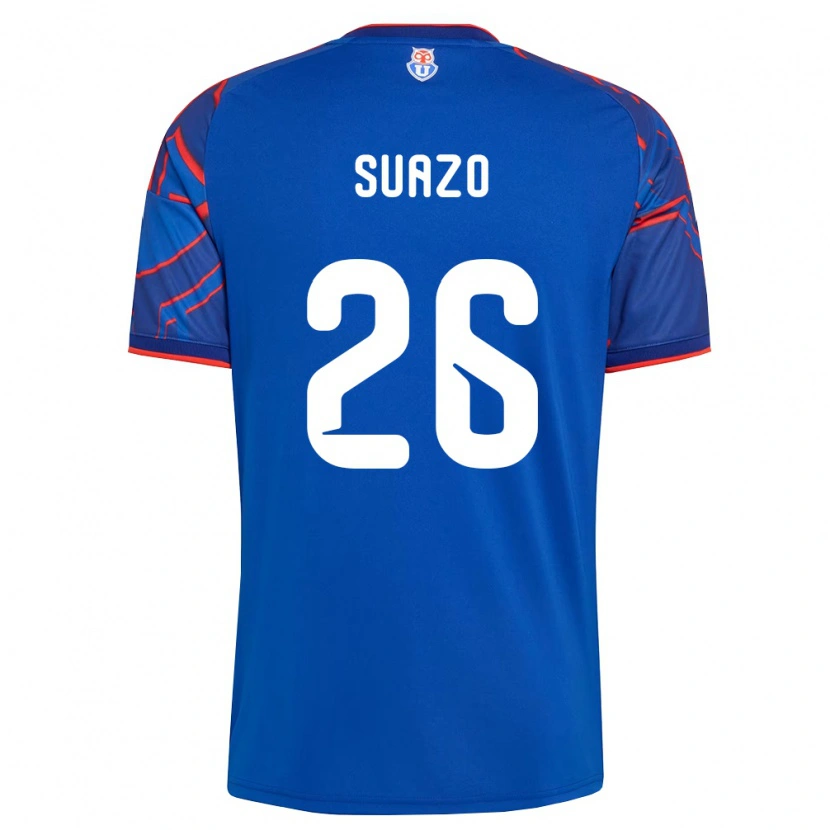 Danxen Enfant Maillot Gretzel Suazo #26 Bleu Royal Rouge Tenues Domicile 2026/27 T-Shirt