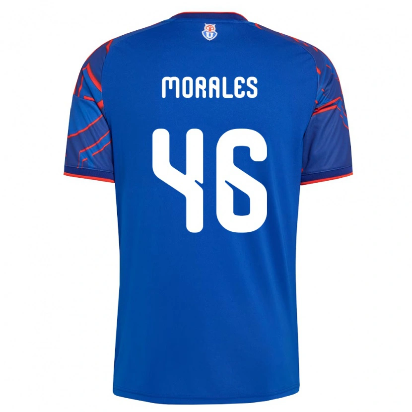 Danxen Enfant Maillot Bastián Morales #46 Bleu Royal Rouge Tenues Domicile 2026/27 T-Shirt