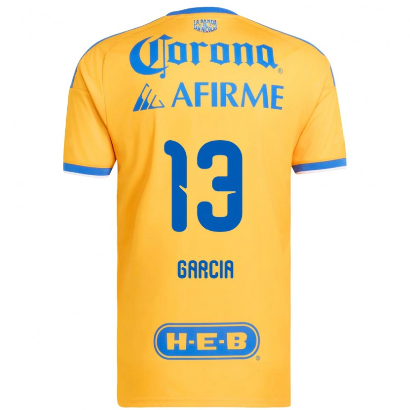 Danxen Enfant Maillot Miriam Garcia #13 Jaune Bleu Tenues Domicile 2026/27 T-Shirt